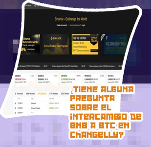 Como convertir btc a bnb en binance
