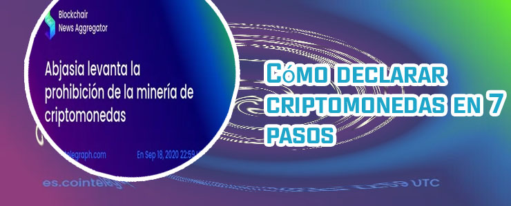 Declarar mineria criptomonedas